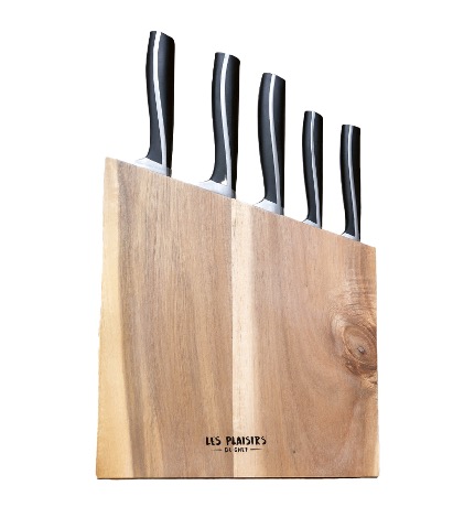 5-Piece Knife Set with Acacia Wood Block